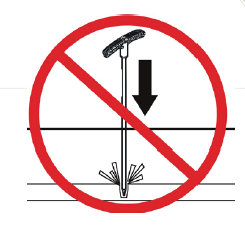 Avoid hitting conductor Avoid hitting conductor